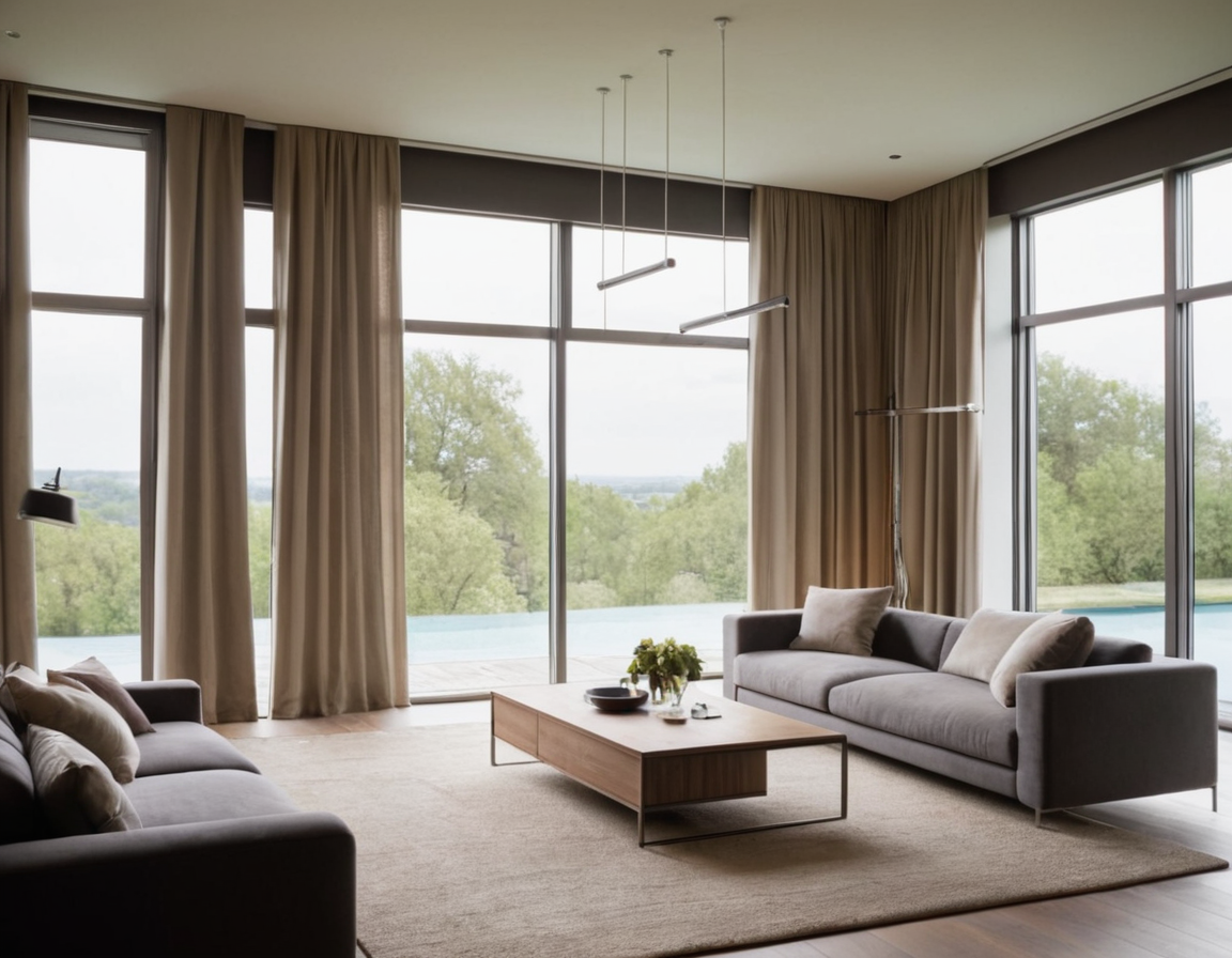 Карниз со шторами в интерьере